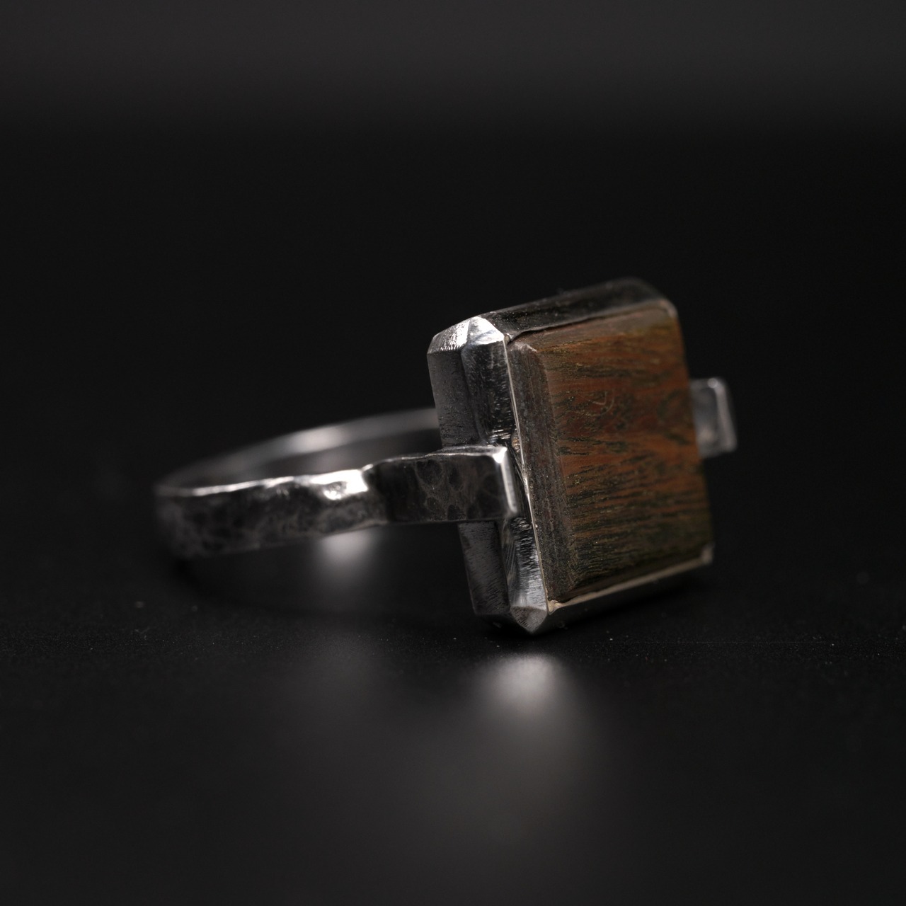 【1点もの】moku スクエアリング パロサント #13