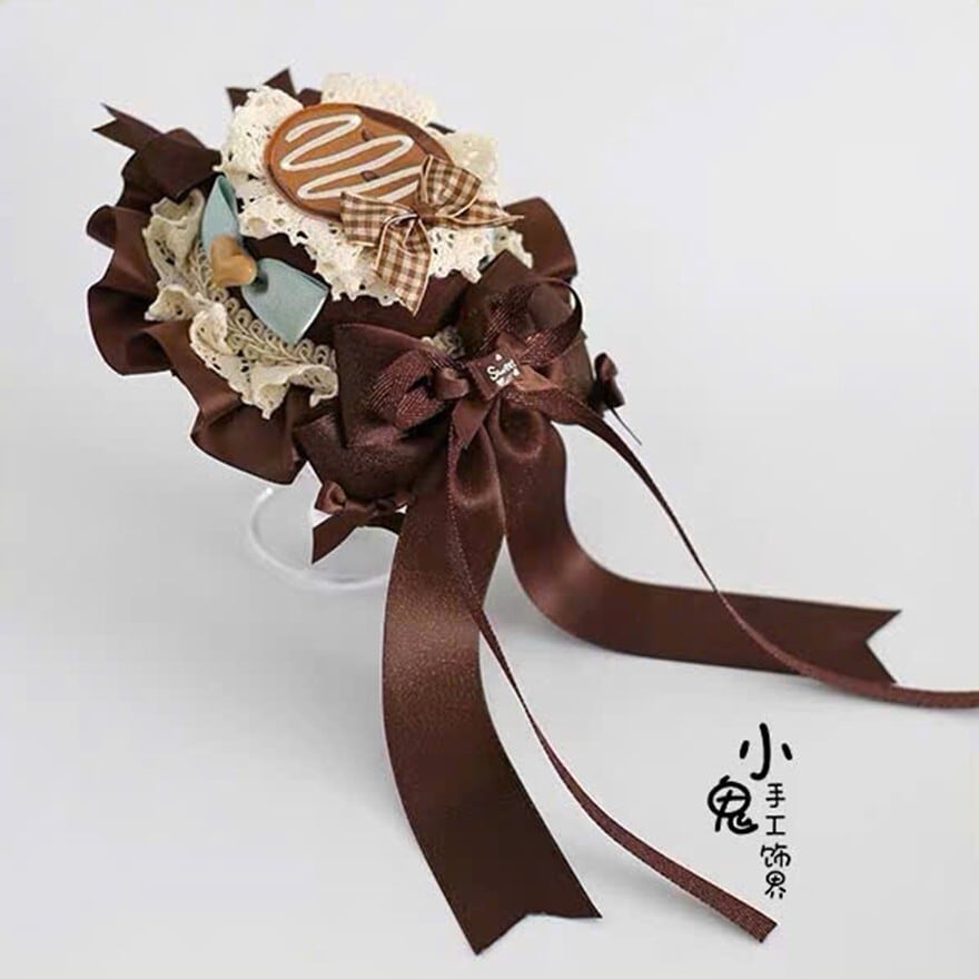 ヘアアクセサリー チョコミント ヘアバンド クマちゃん ビスケット