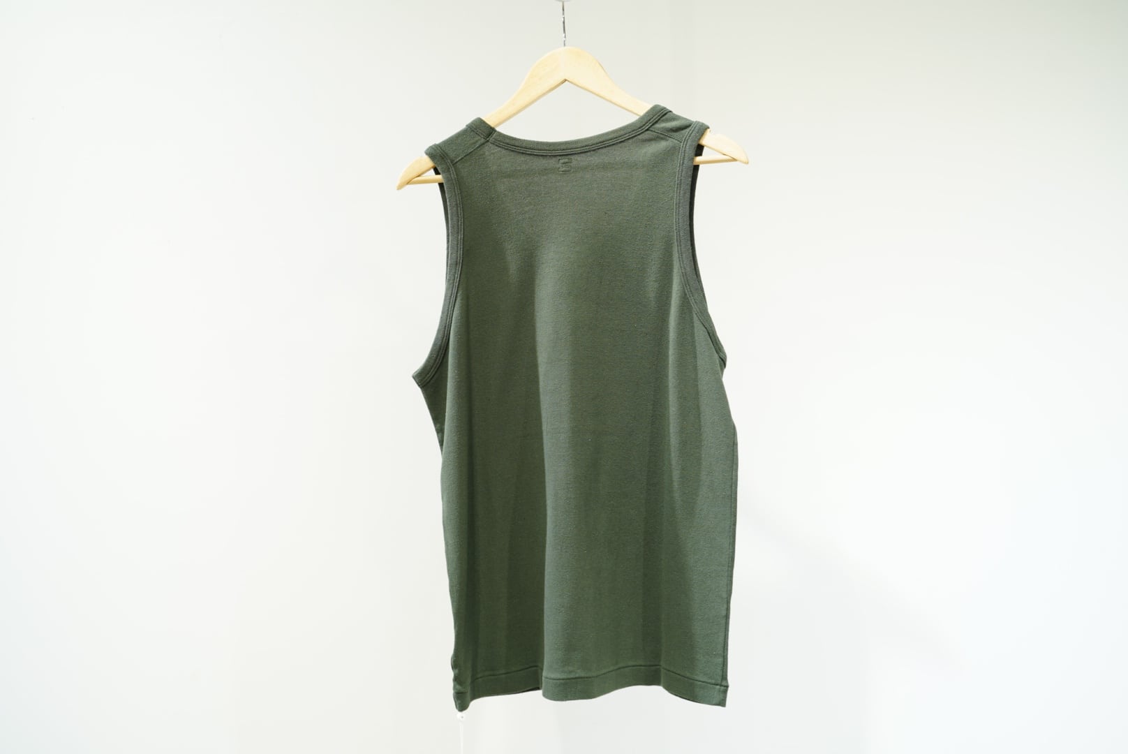 Co/Silk Nep Rib Tank Top KHAKI | WAGAMAMA TOKYO