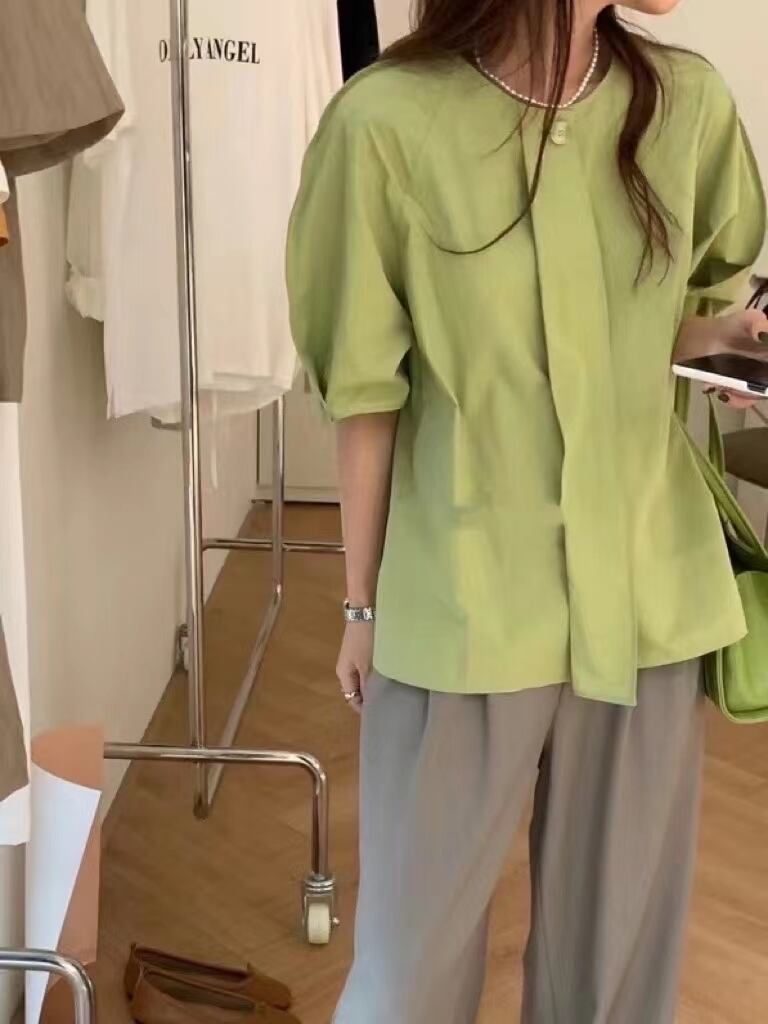 レーヨンブラウス　AJ22085-9966