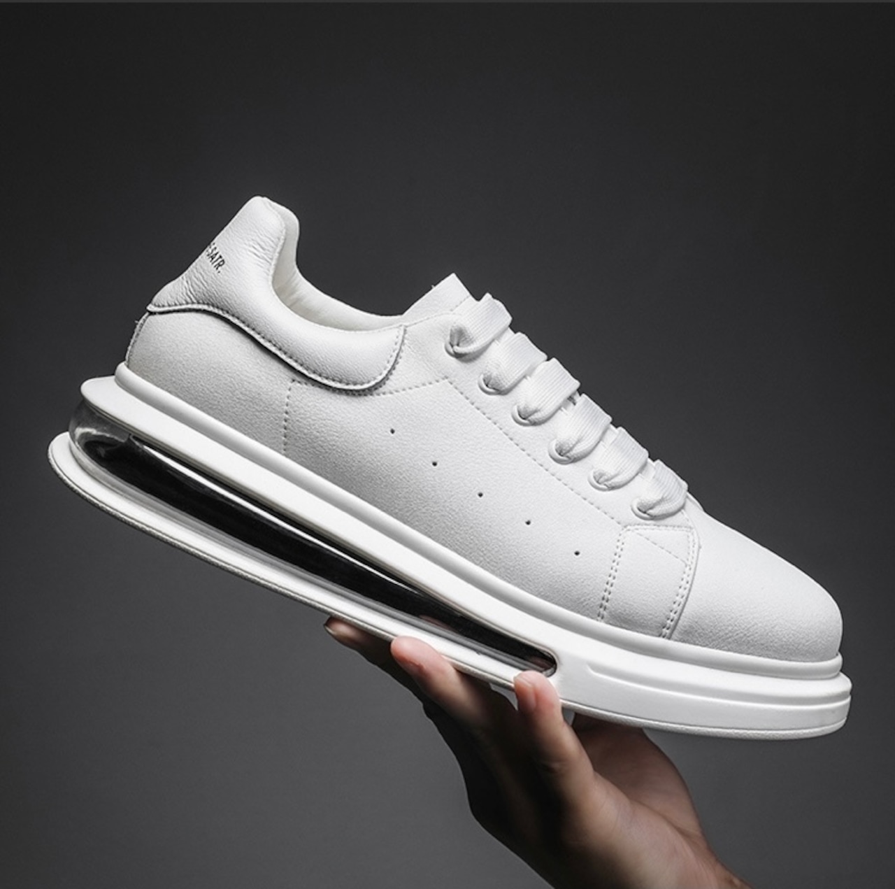-5cmUP- airsole sneakers white