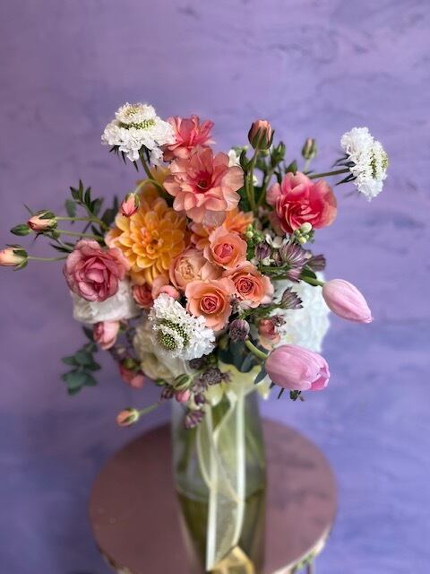 ドライフラワーのフラワーボールS p－5 | flower studio VIVIANNE