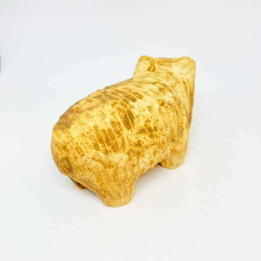 木彫り熊(クレープ)の置き物 / すずきたまみ / 陶芸作品