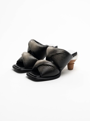 【26SS】Maison MIHARA YASUHIRO ミハラヤスヒロ / Soft Serve Heel Distressed Puffer Sandals / サンダル
