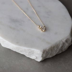 K10 White topaz necklace