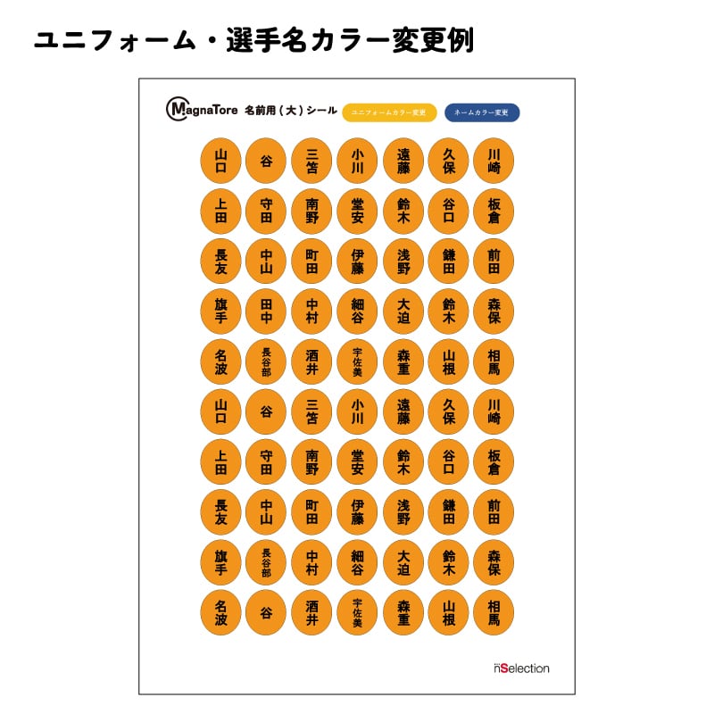 MagnaTore マグナトーレ サッカー作戦盤用 オリジナル人型マグネット