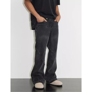 【DRIP5091】D/B Reverse Design Micro Flare Denim