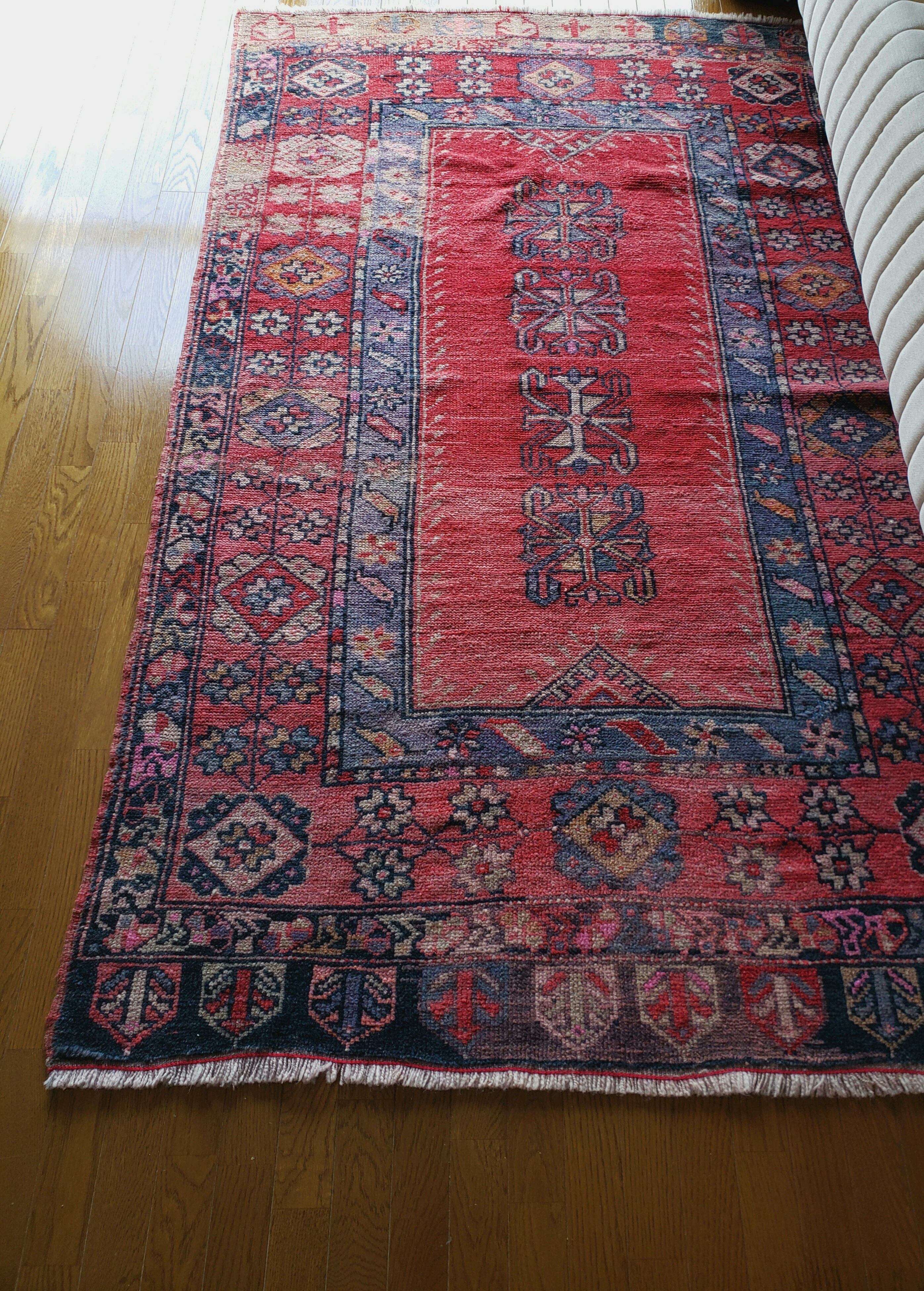 レア/Retro pattern 】ヴィンテージラグ トルコラグ