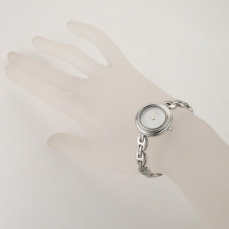 グッチ GUCCI チェンジベゼルウォッチ 11/12.2 シルバー クオーツ 仕上