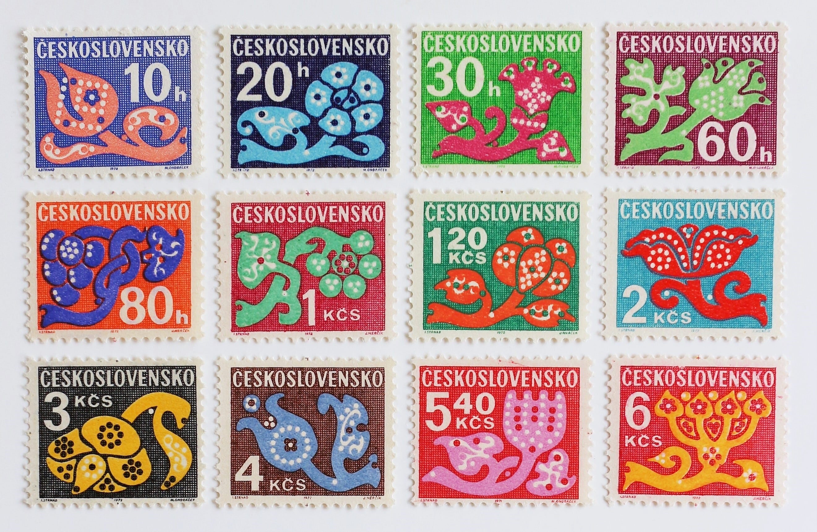 花 / チェコスロバキア 1971 | Stempel ― 旅する切手 ―