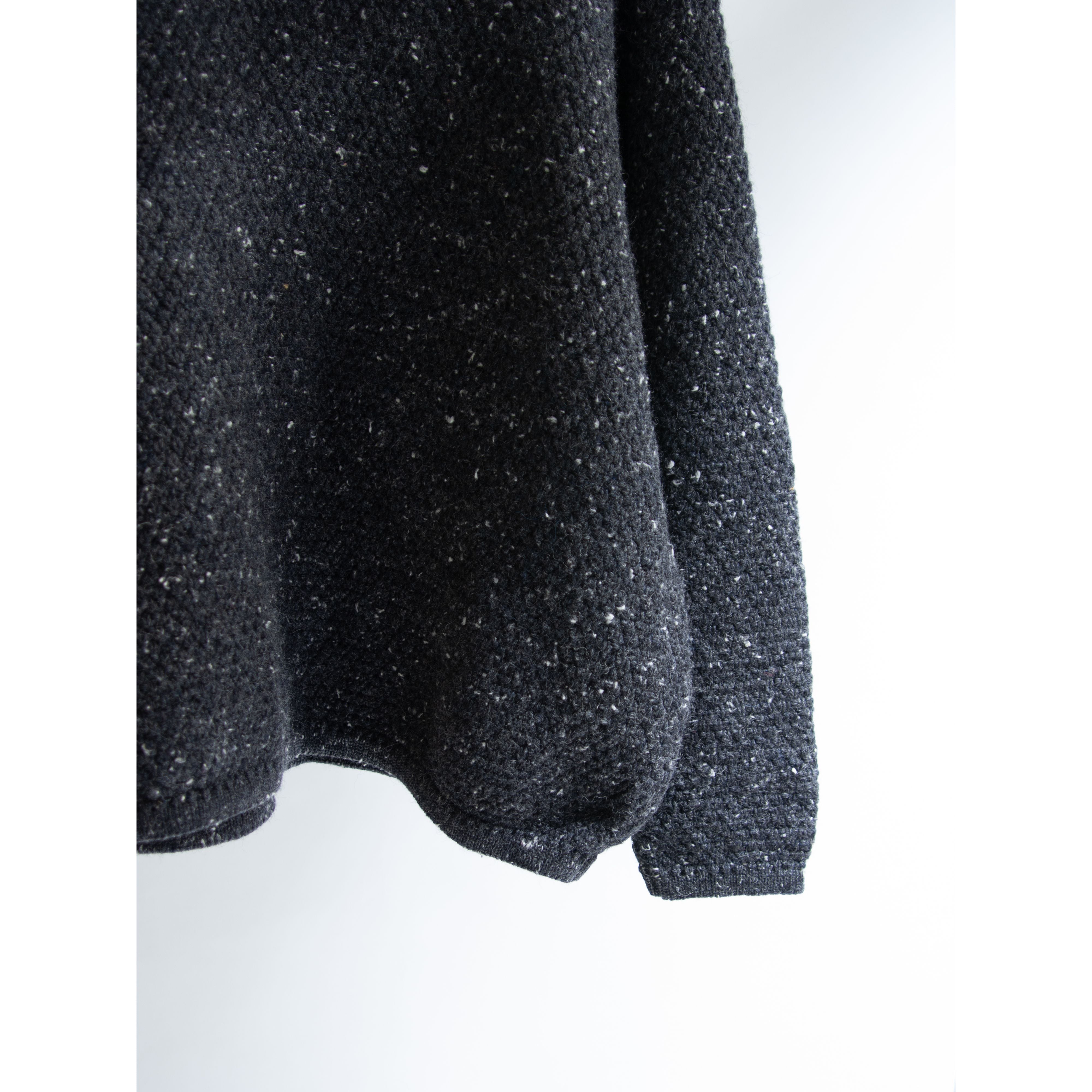 【Made in England】100% British wool oversized highneck sweater（英国製 ブリティッシュウール オーバーサイズ ハイネックセーター  タートルニット）11a