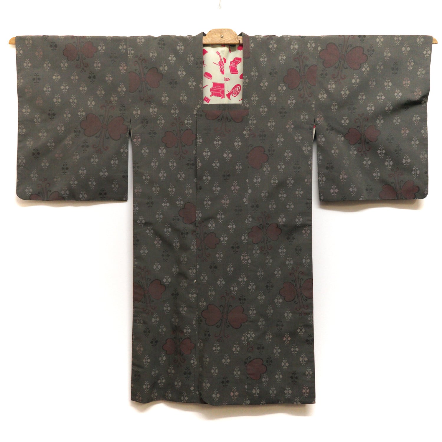 使ってくださる方にお譲りします[美品]着物 帯 牡丹 縁起物 日本舞踊 昭和レトロ ヴィンテージ
