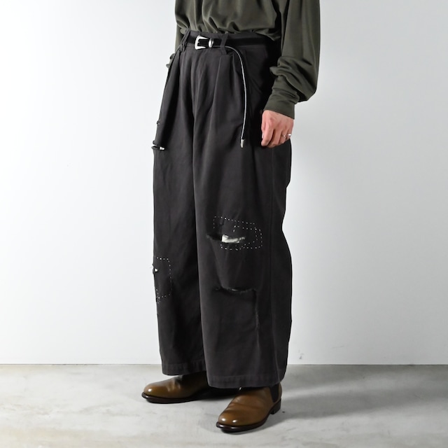 ANACHRONORM / KERSEY TUCK WIDE PANTS ANACHRONORM / KERSEY TUCK WIDE PANTS