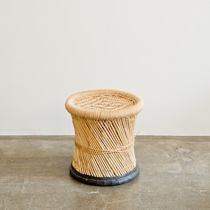 JUTE STOOL インドのジュート(麻)とヨシ(葦)のスツール