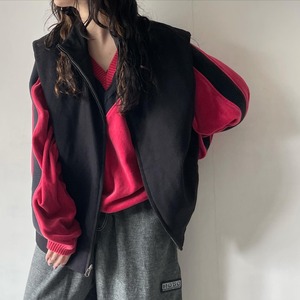 -LONDON FOG- line design velours pullover