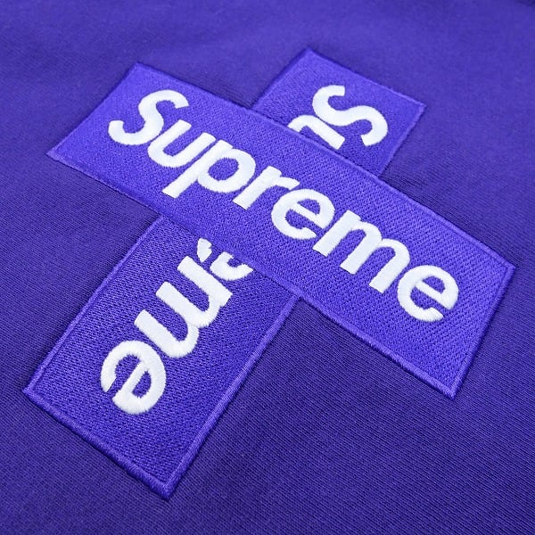 Supreme Logo Hooded cross L 紫 Buy Supreme Cross Box Logo Hooded Sweatshirt 'Purple