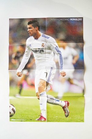 クリスティアーノ・ロナウド/ダビド・シルバ|サッカーポスター 大判 B2|レアル・マドリード × マンチェスター・シティ 2010年代 欧州スター競演