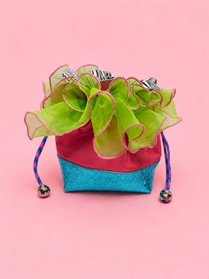 [松浦志穂×OMNES] Frill Rafflesia Bag MULTI