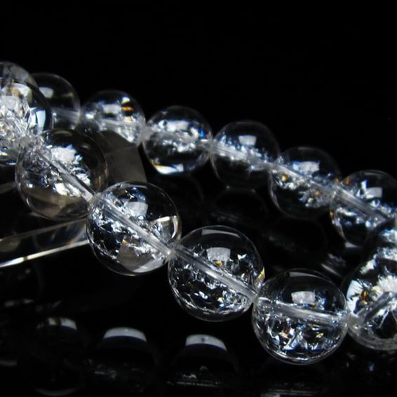 アイリスクォーツ 水晶 ブレスレット 16mm 一点物 おまかせ便 111-35516