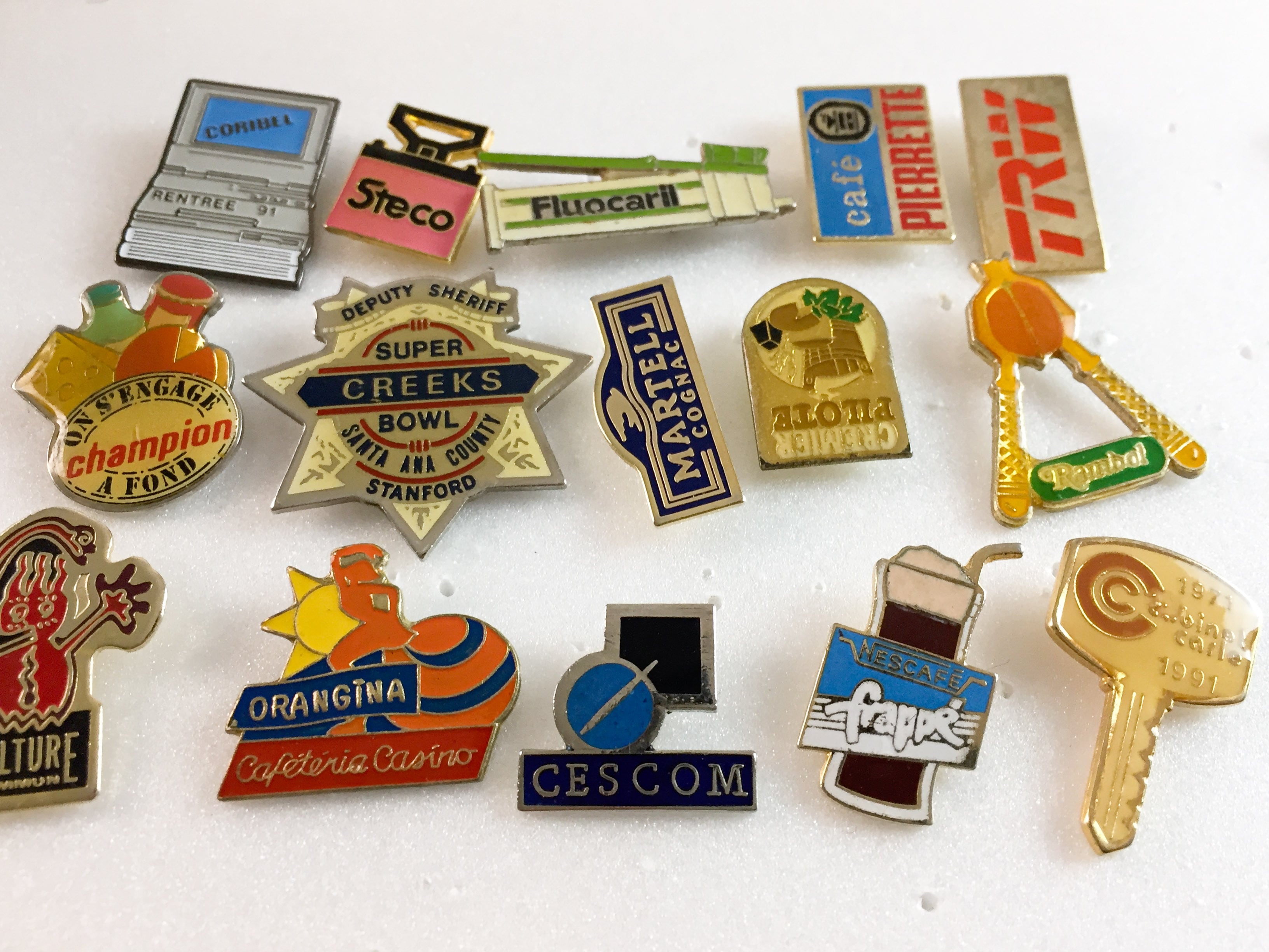 15個 フランス雑貨 ヴィンテージ ピンバッジ ピンズ France pins Pin