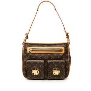 ルイ ヴィトン モノグラム ハドソンGM ショルダーバッグ M40045 ブラウン PVC レザー レディース LOUIS VUITTON 【中古】