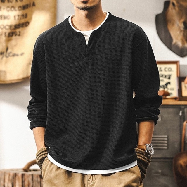 Two piece heavy long t shirt ( 3color )