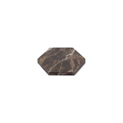 MARBLE HEXAGON COASTER - Emperador dark