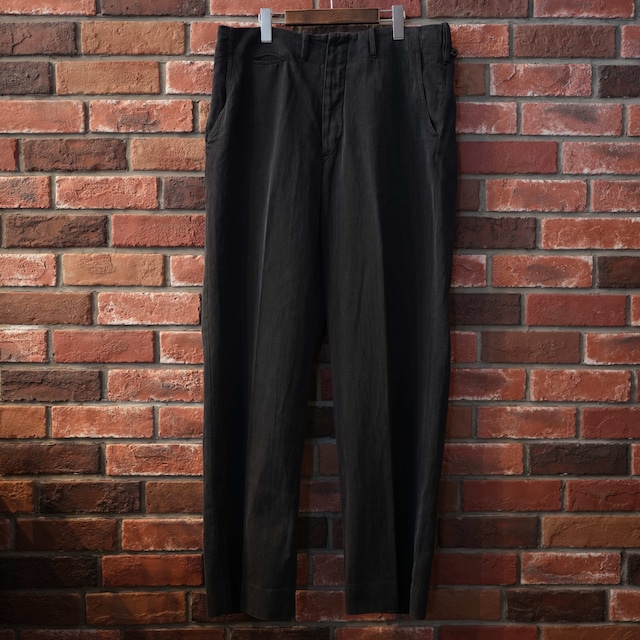 MAATEE&SONS (マーティーアンドサンズ) 24SS "CHINO TROUSER ドゥルン" -BLK-