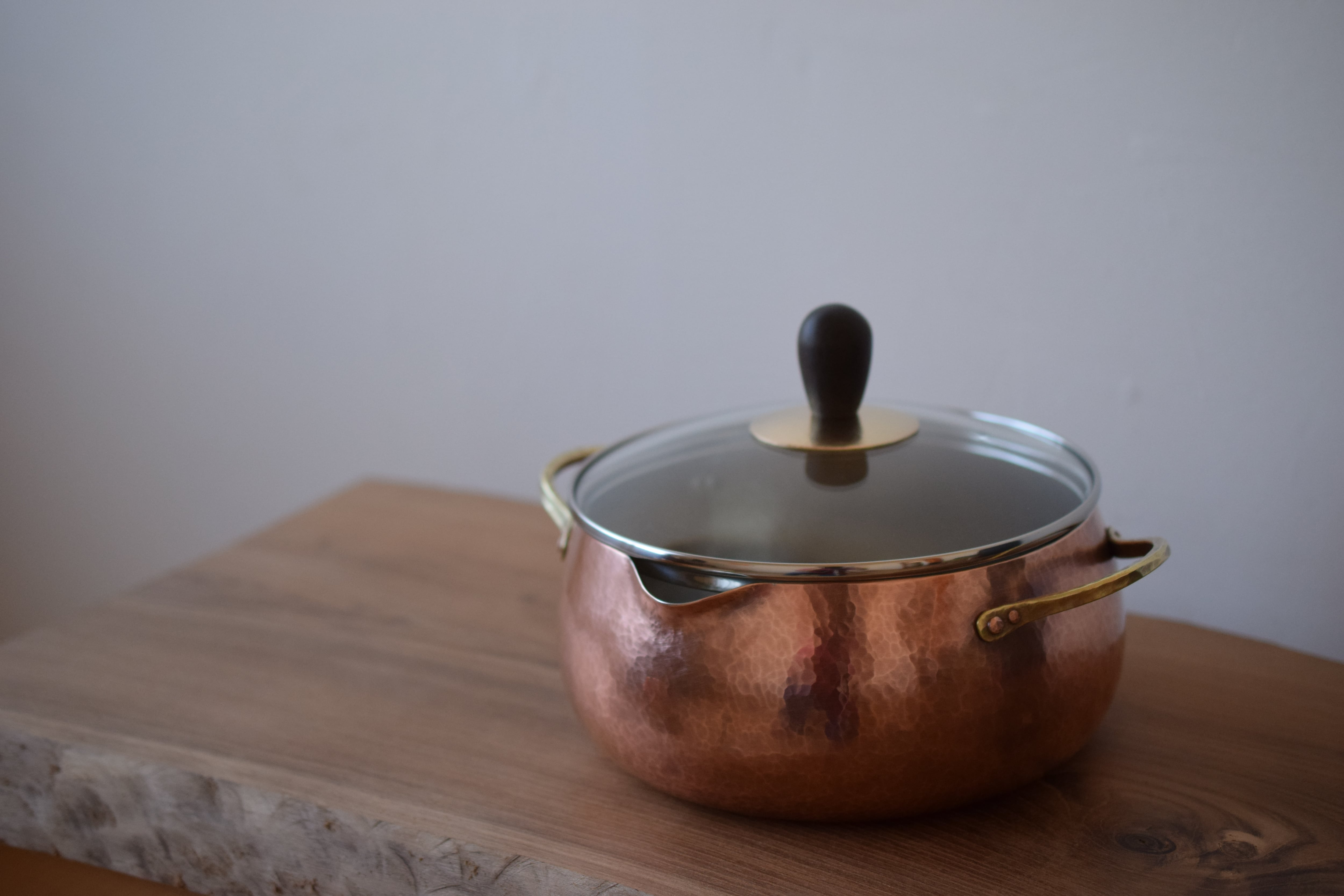 エスエス 銅 深鍋18cm 純銅 両手鍋 島本製作所 SS銅両手鍋島本製作所