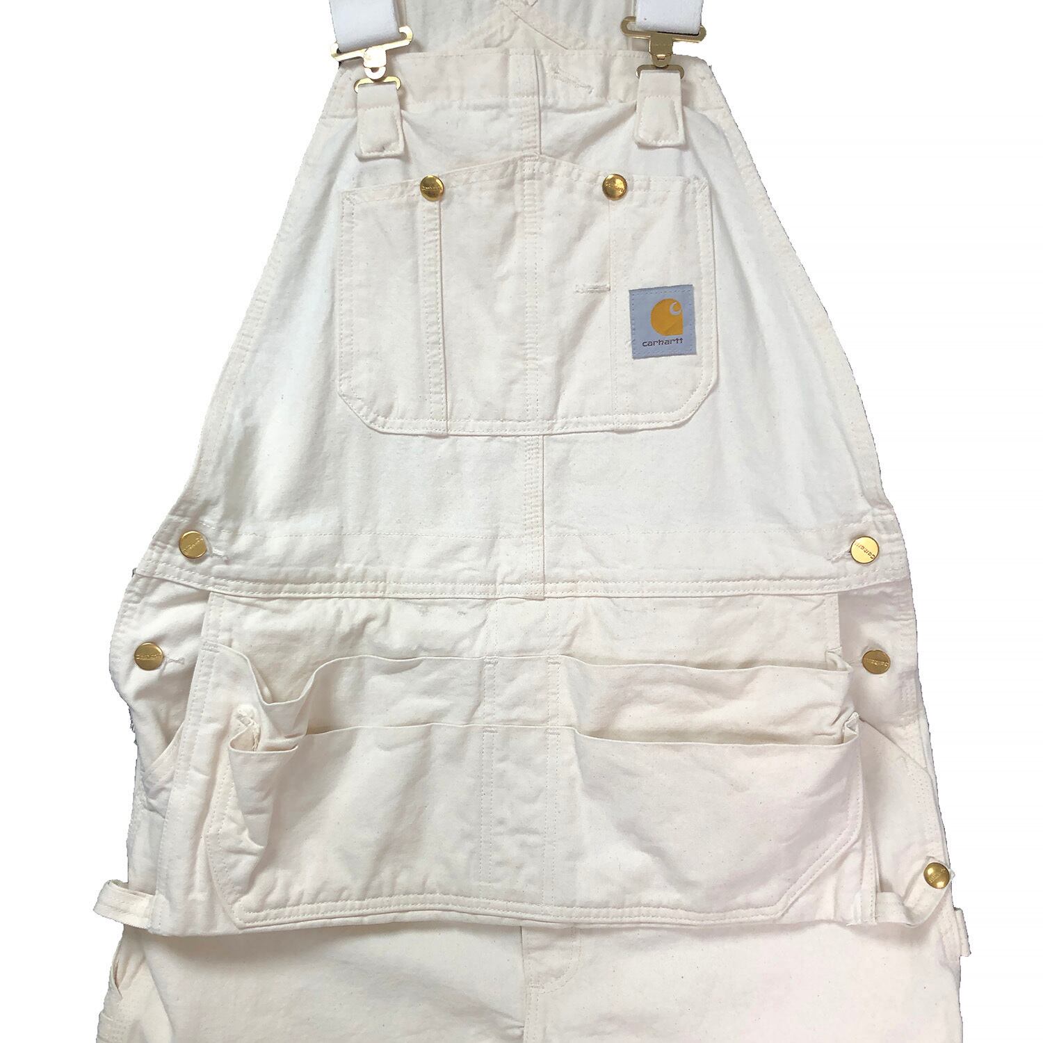 Carhartt(カーハート) 生成り コットンオーバーオール メンズ 32×34