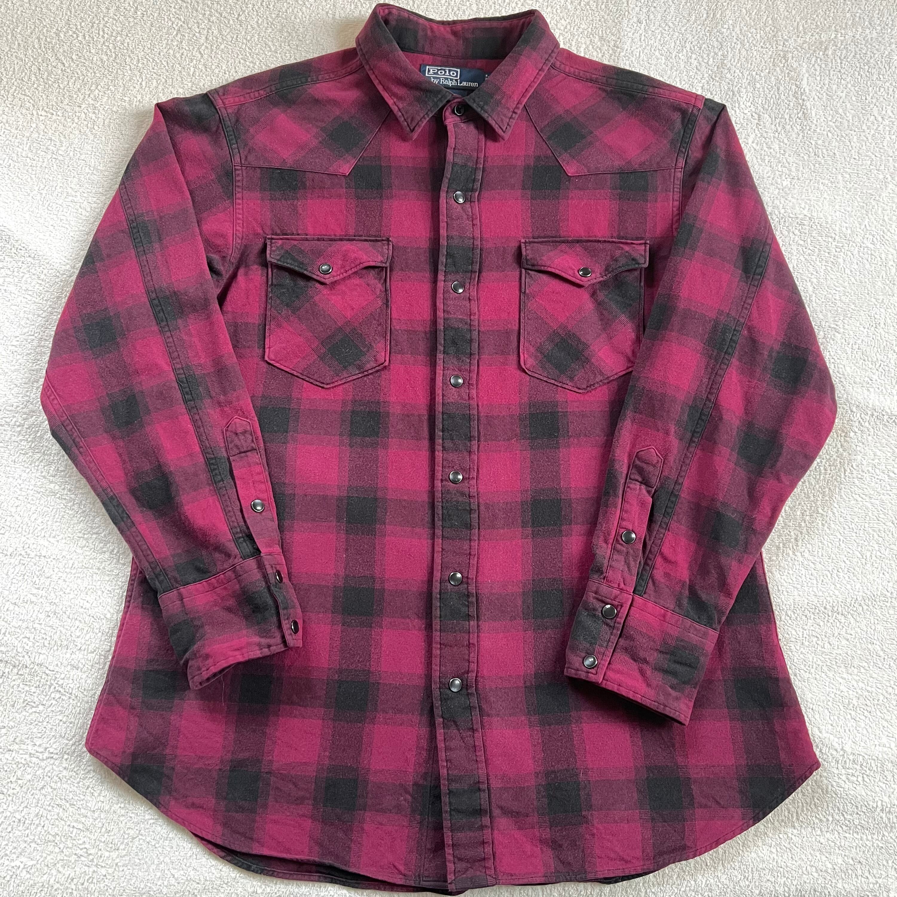 Ralph Lauren ラルフローレン 長袖 チェック シャツ L ネルシャツ