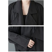 オーバーサイズ ロング トレンチ コート  00285