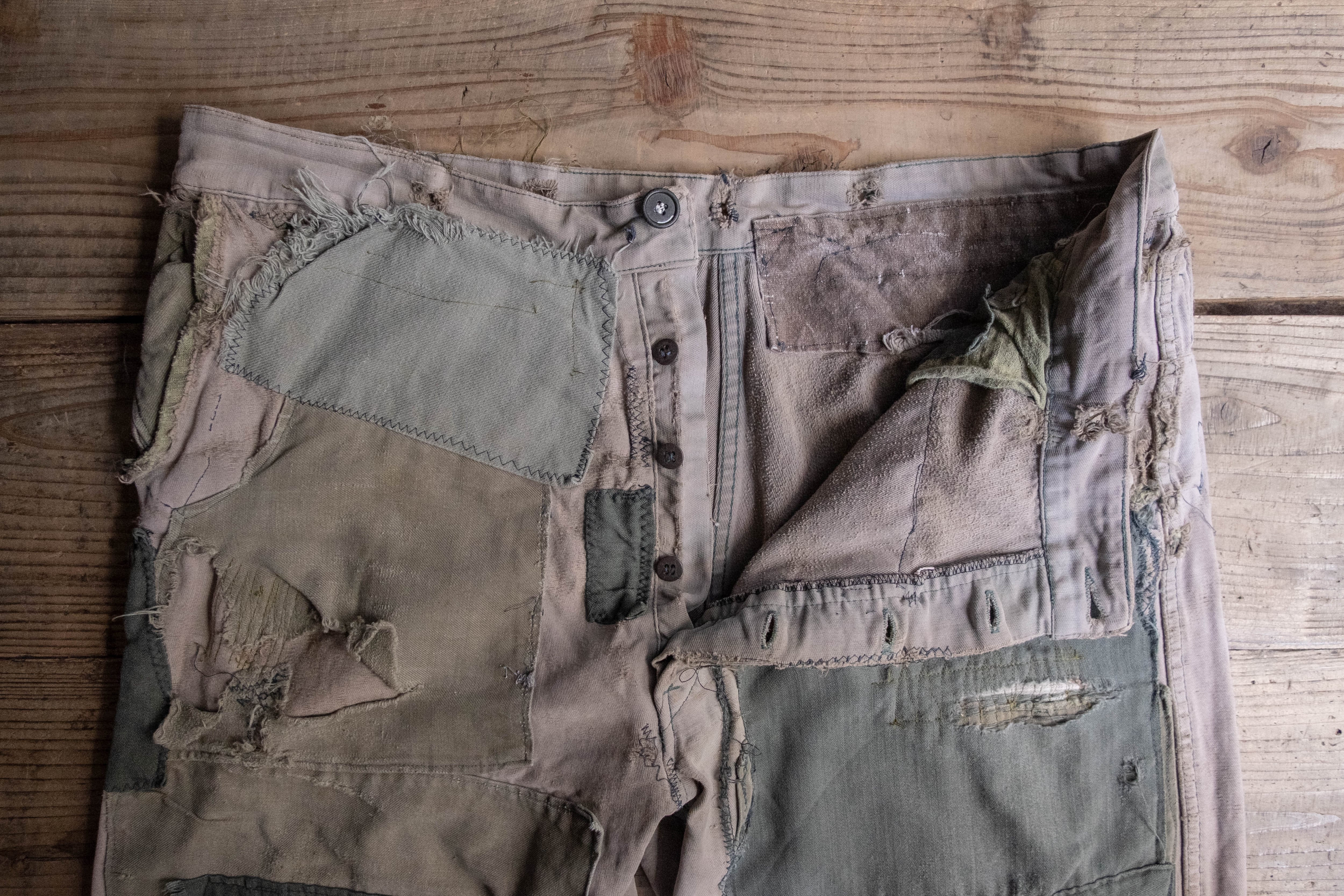 1950-60s フランス パッチワークワークパンツ | militaria & encore