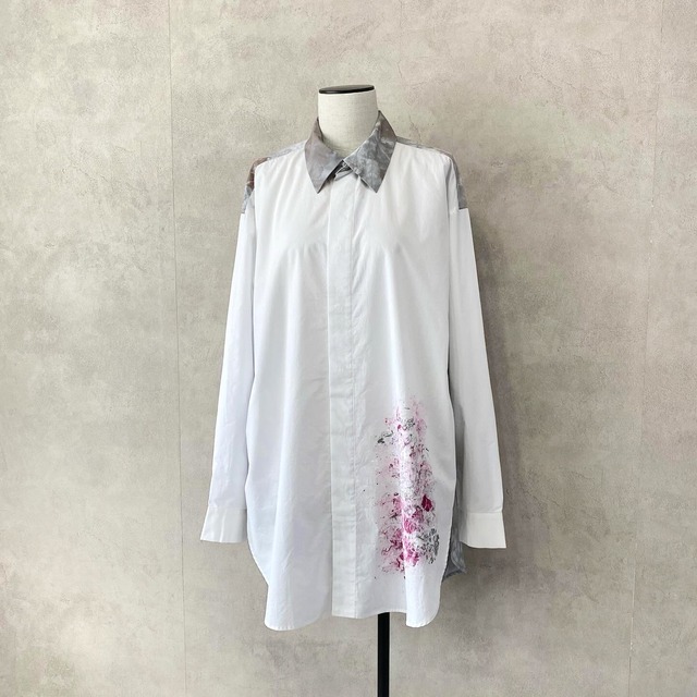 「片隅のささやき」shirts / White-2type【沈み│shizumi】