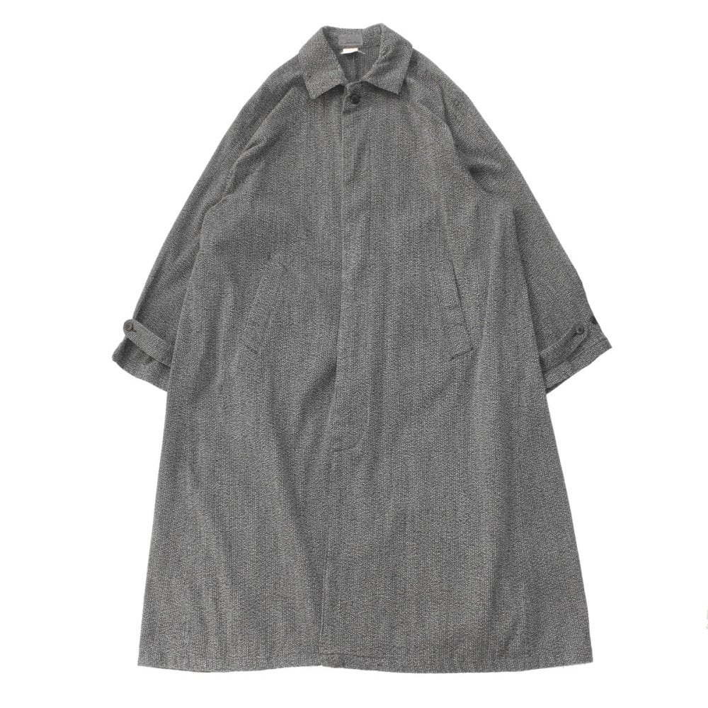 ジャケット・アウター faded cotton balmacaan coat Vintage Cotton Balmacaan Coat [1980s-] [Nikoata] Salt & Pepper | beruf