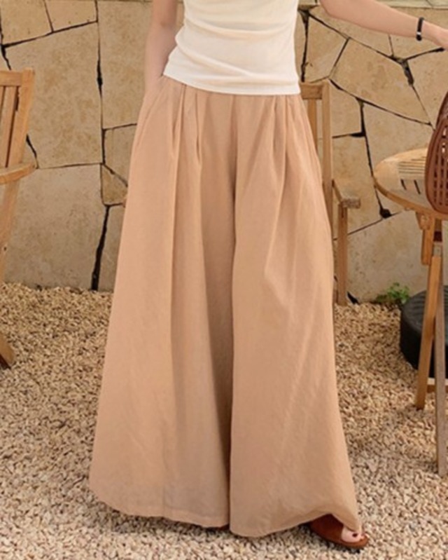 Gloss Wide Trousers