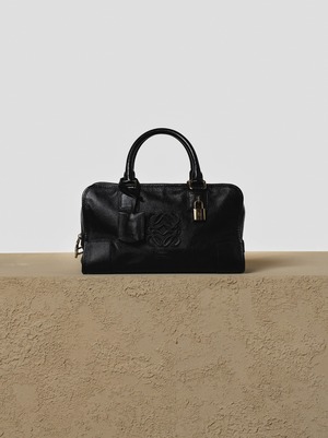 LOEWE ロエベ アマソナ28 ブラック×ゴールド ゴールド金具 ハンドバッグ