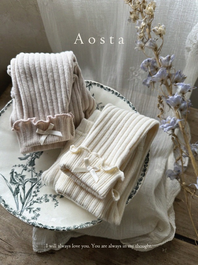 《即納》《Aosta》camellia leggings