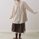 ウエストロングリボンチェック柄ブラウス ・12175