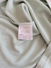 mint color ボウタイリボントップス