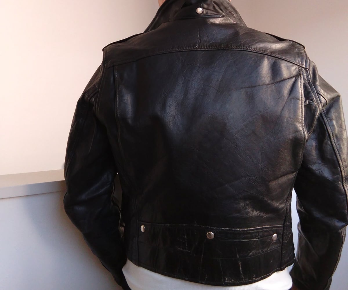 50s PENNEY’S レザージャケット 50s PENNEY'S HORSE HIDE DOUBLE (W) RIDERS JACKET - RICUR