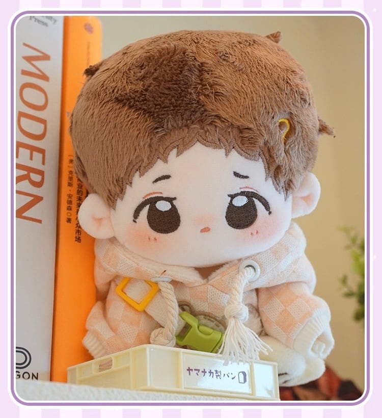 20cmぬい服】パーカーとたい焼きバッグのコーデ 20cmぬいぐるみ用 着せ