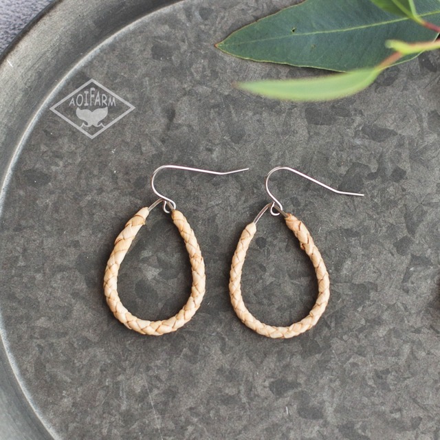 月桃ティアドロップピアス