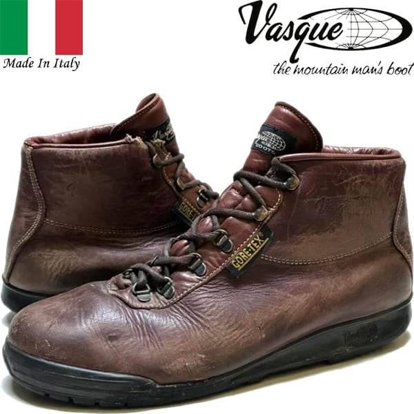 1点物◇イタリア製バスクVASQUEクライミング茶ワークブーツ古着30