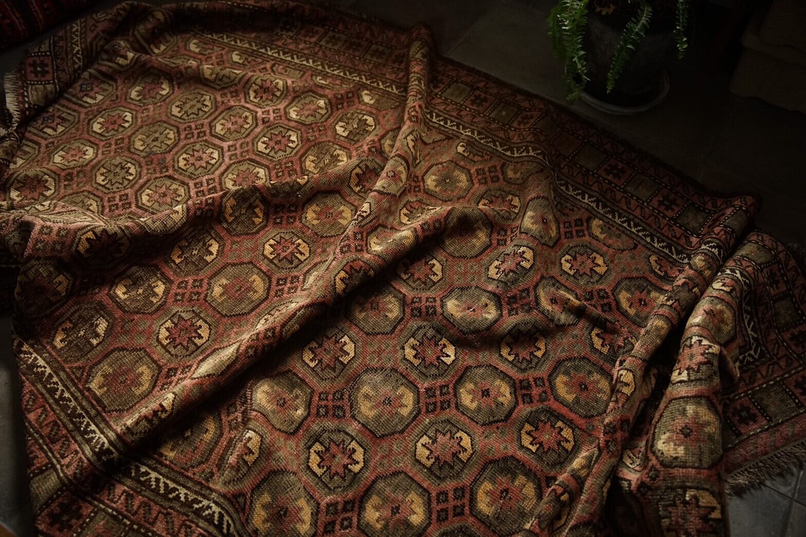 240 -Vintage Baluch rug