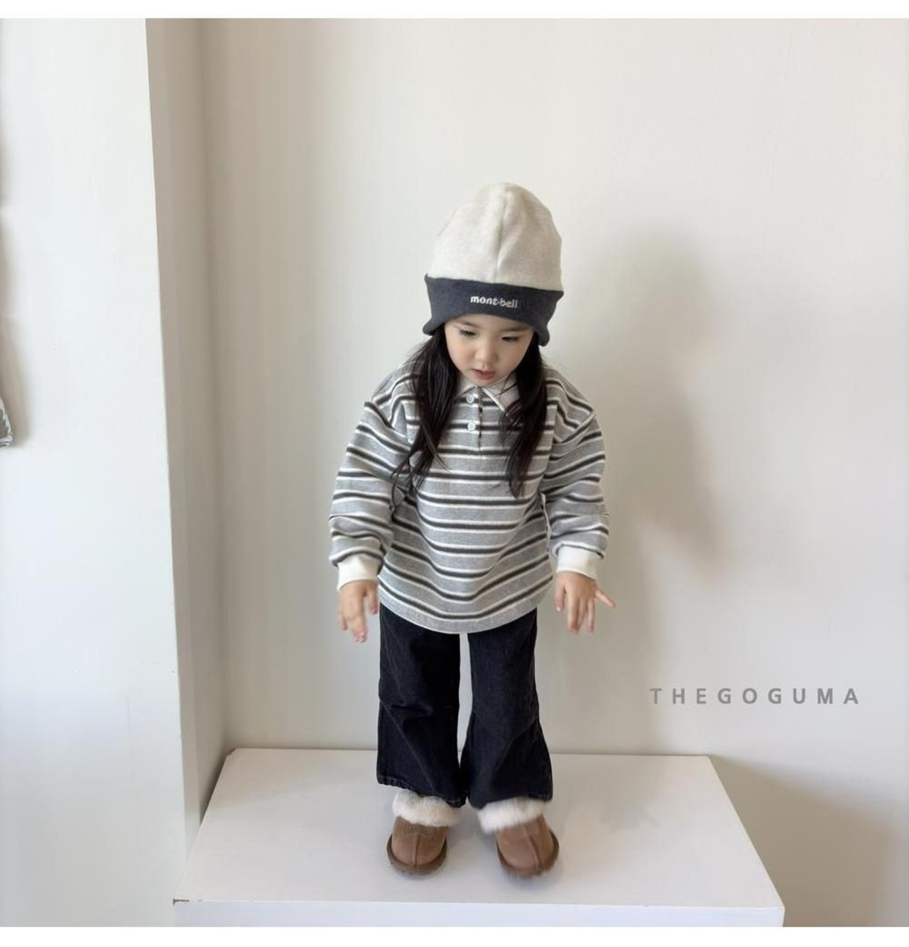 ザゴグマ / THE GOGUMA / わたあめ裏起毛襟付きT / 韓国子供服 / キッズ / 26winter〖取寄〗*XS~XL*