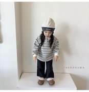 ザゴグマ / THE GOGUMA / わたあめ裏起毛襟付きT / 韓国子供服 / キッズ / 26winter〖取寄〗*XS~XL*