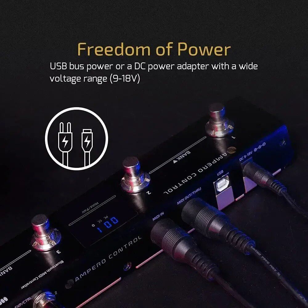 Hotone MIDIコントローラー Amperoコントロール デュアルフット