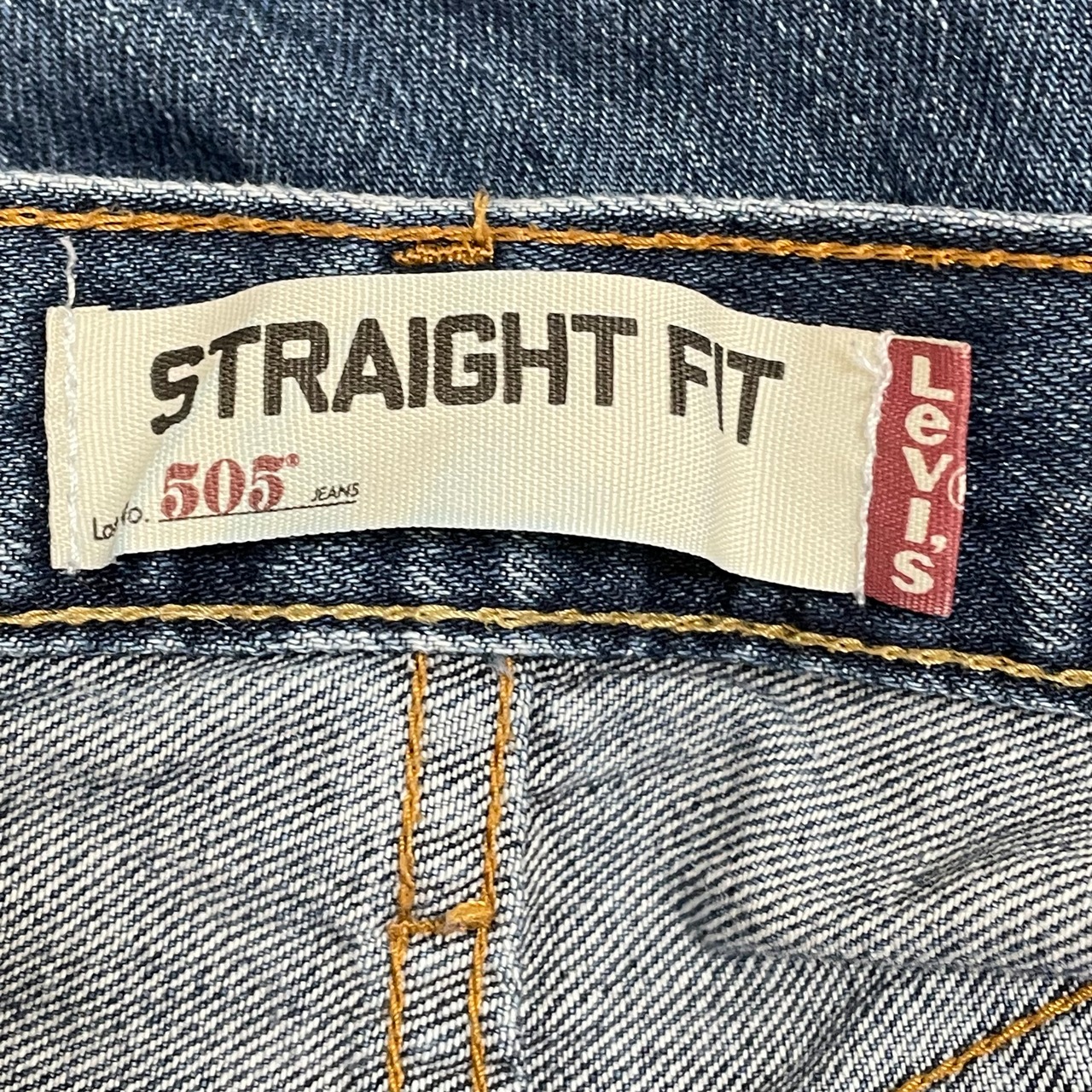 【LEVI'S】505 デニム ジーパン ジーンズ STRAIGHT FIT テーパード ジッパーフライ W33 L30 リーバイス US古着