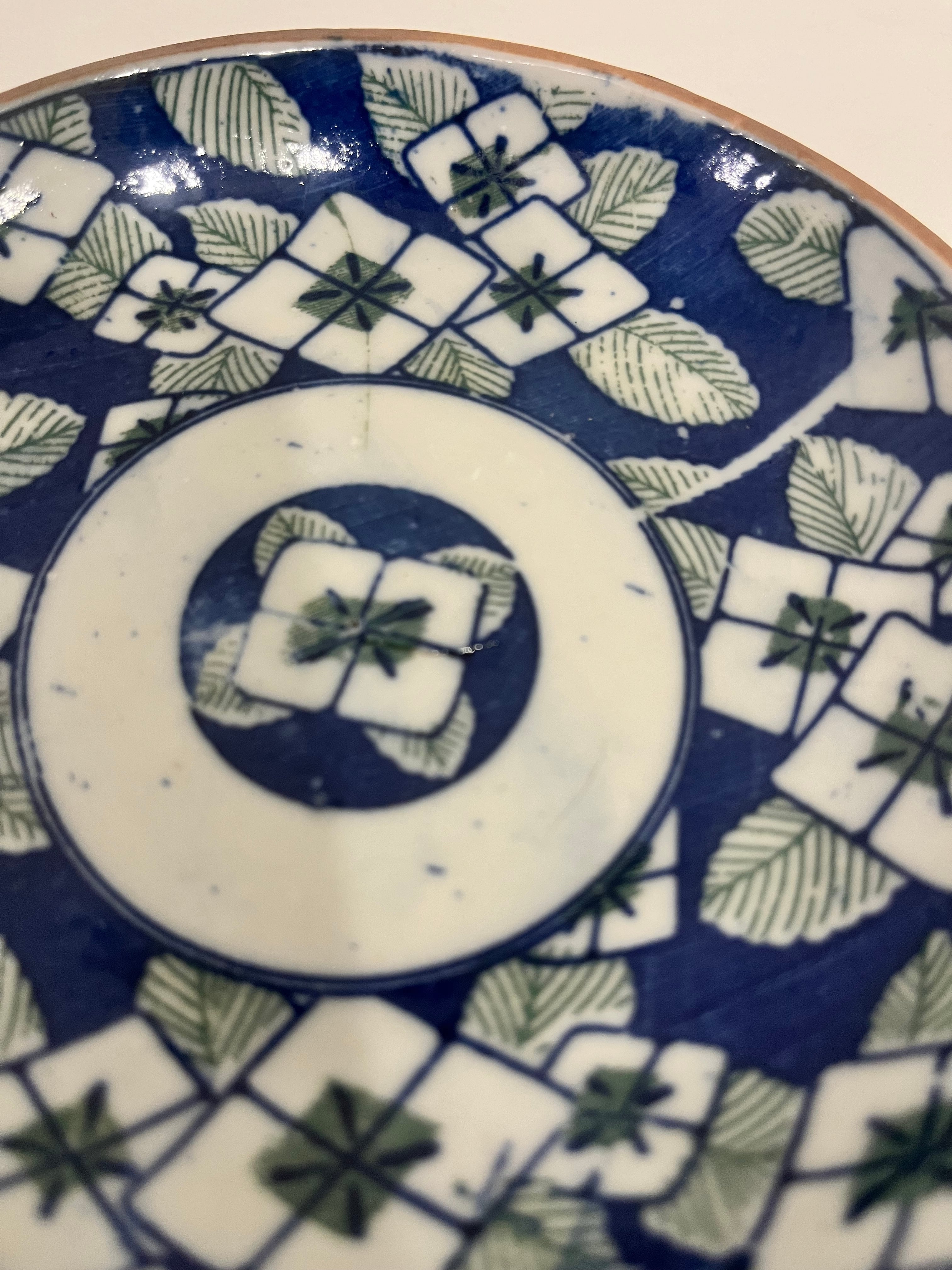 大正　骨董　印判　紫陽花　小皿5枚組 アンティーク長皿・変形皿一覧｜江戸・明治・大正の美しい和食器特集 大正